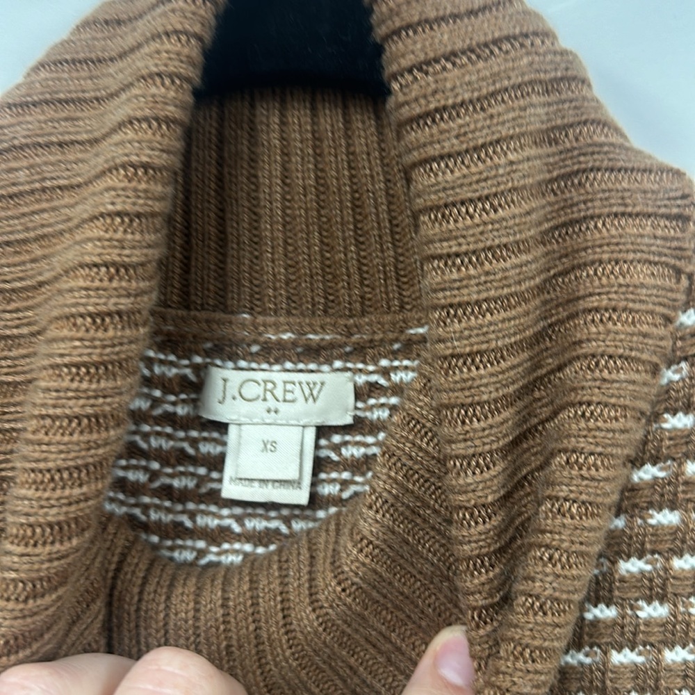 JCREW Turtleneck Sweater Tan Cream XS - Picture 3 of 5